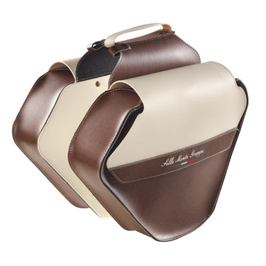 Monte grappa dubbele tas 17,5l fashion skay donkerbruin cream