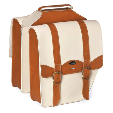 Monte grappa dubbele tas 17l cruiser vintage cognac cream