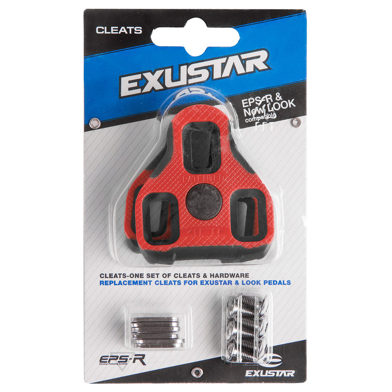 Load image into Gallery viewer, Exustar schoenplaatjes e-arc11 7° anti-slip rood
