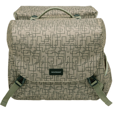 Mondi Joy Double fietstas - waterafstotend polyester - Racktime - Ivy Grey