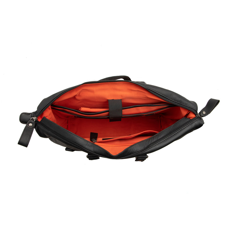 Load image into Gallery viewer, Newlooxs Verla laptop tas 21L leer black
