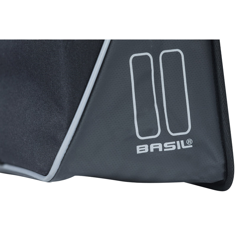 Load image into Gallery viewer, Basil Forte dubbele fietstas, zwart zwart, waterafstotend, 35L
