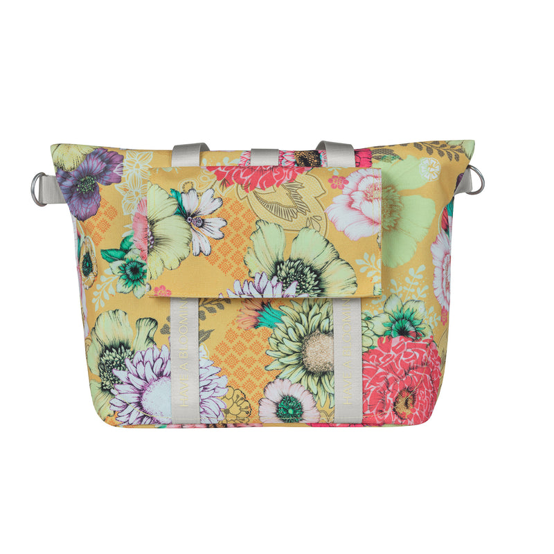 Afbeelding laden in galerijviewer, Basil Bloom Field fietshandtas - duurzaam, compact, geel
