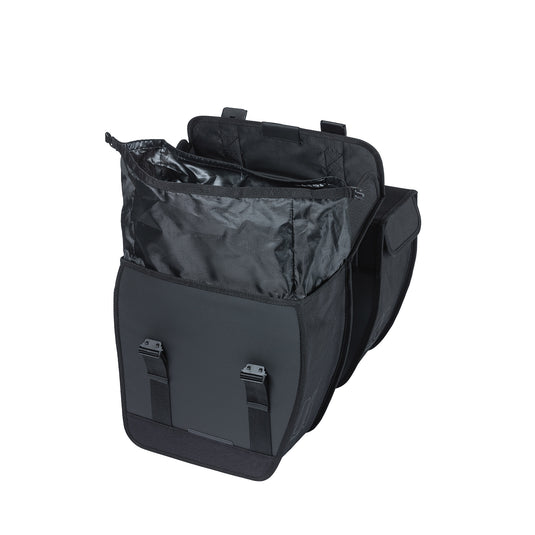Basil Tour dubbele fietstas 35L zwart