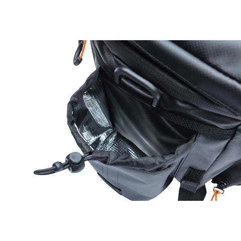 Basil Miles Tarpaulin trunkbag XL Pro, 9-36L, black orange