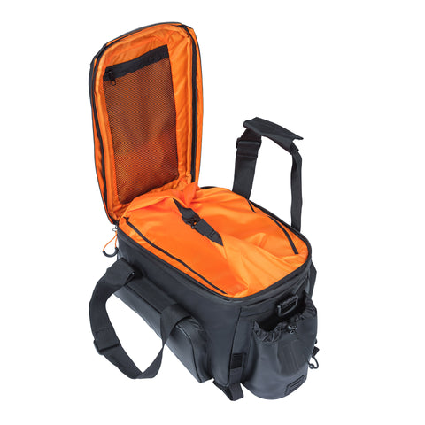 Basil Miles Tarpaulin trunkbag XL Pro, 9-36L, black orange