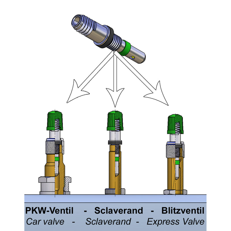 Load image into Gallery viewer, White Label Binnenventiel Dv hv | Ventiel | DV HV | Aluminium
