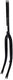 Vork 28 inch transport 1.1 8 draad glans zwart