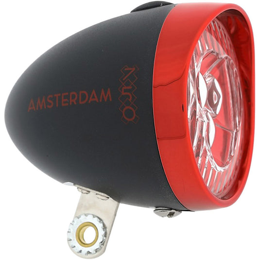 Amsterdam bi0903a koplamp led ikzi zwart rood