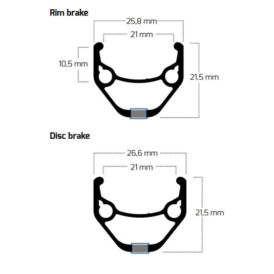 Ryde b.v. velg 28' - 14 622 zac421 aluminium cnc zwart