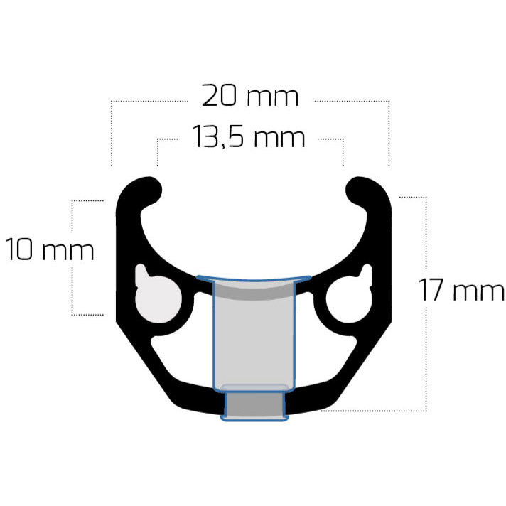 Load image into Gallery viewer, Bobike ryde velg rigida chrina 28 622 36g cnc alu zwart
