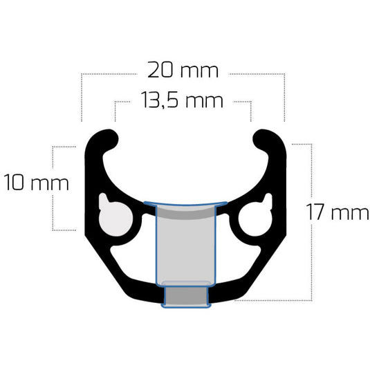 Bobike ryde velg rigida chrina 28 622 36g cnc alu zwart