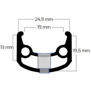 Roland ryde velg sputnik 28 622 36g 14g cnc zwart