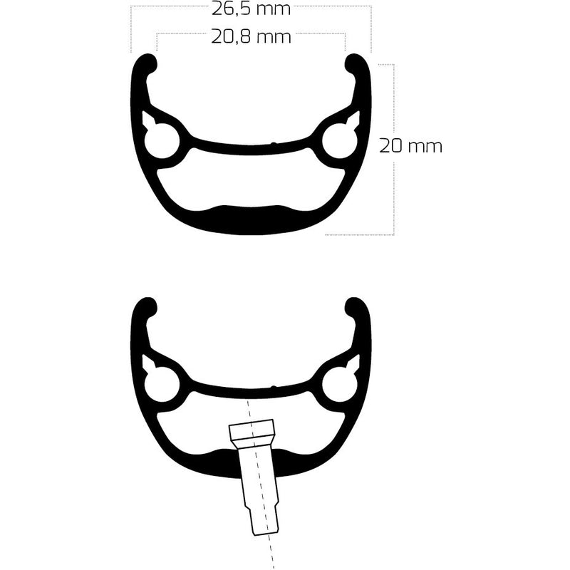 Load image into Gallery viewer, Bobike ryde velg andra 321 28 622 36g 14g disc alu zwart
