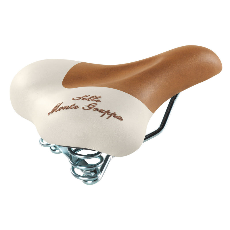 Load image into Gallery viewer, Selle monte grappa monte grappa zadel fashion met veer honey cream
