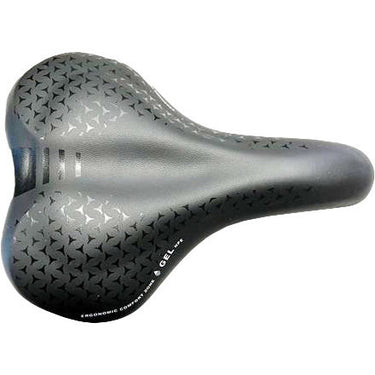 Monte grappa zadel asola 6200 gel plus elastomeer rail zwart