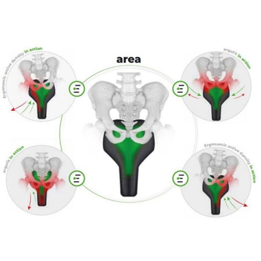 Zadel Selle Bassano Modular Ergo E-City Zwart