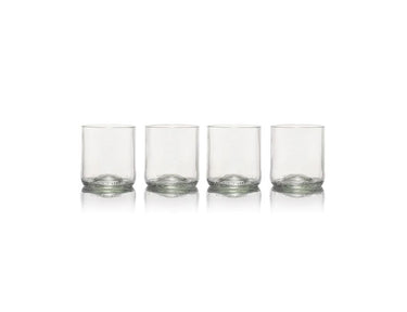 Rebottled glazen - short tumbler - 4-pack - clear