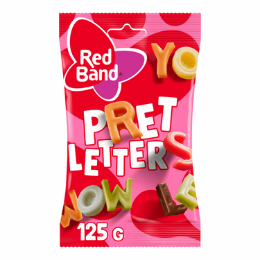 Red band pretletters zakje (12x 125g)