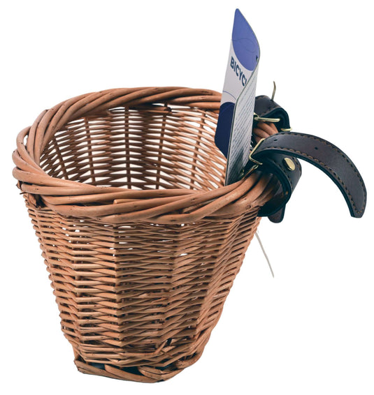 Volare rieten mandje klein met riempjes voor 12-16 inch