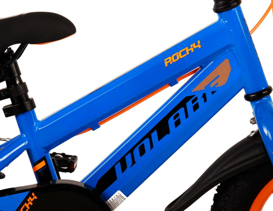 Volare rocky kinderfiets - jongens - 12 inch - blauw - twee handremmen