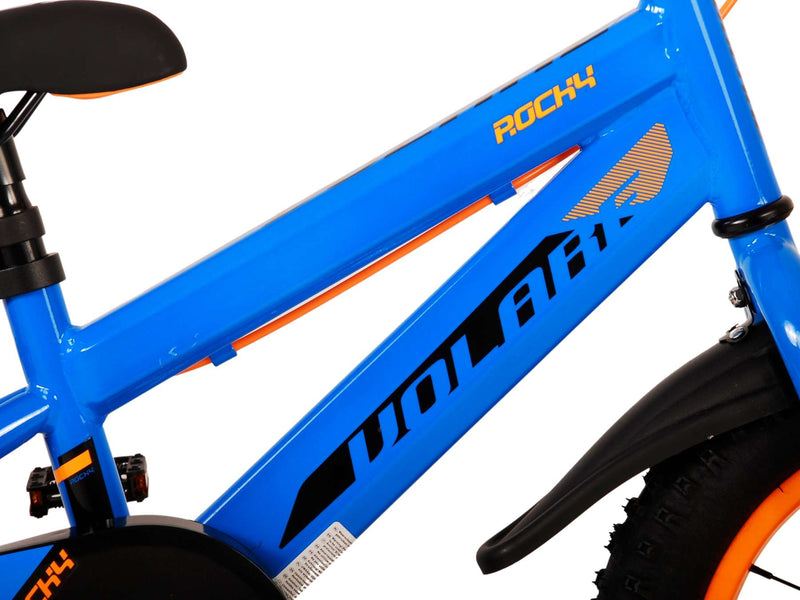 Afbeelding laden in galerijviewer, Volare rocky kinderfiets - jongens - 14 inch - blauw - twee handremmen
