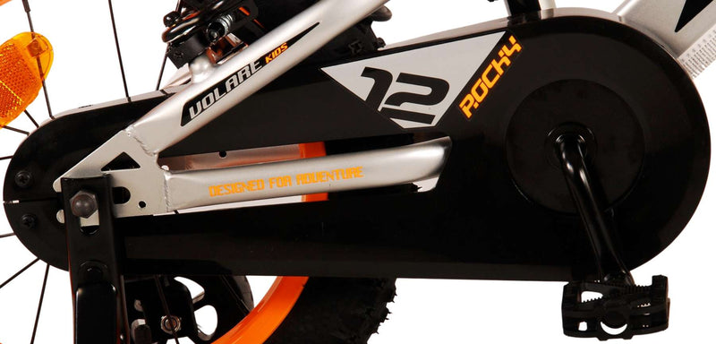 Load image into Gallery viewer, Volare Rocky Kinderfiets Jongens 14 inch Grijs Twee handremmen
