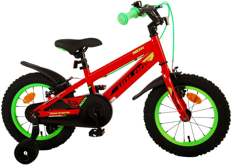 Afbeelding laden in galerijviewer, Volare rocky kinderfiets - jongens - 14 inch - rood - twee handremmen
