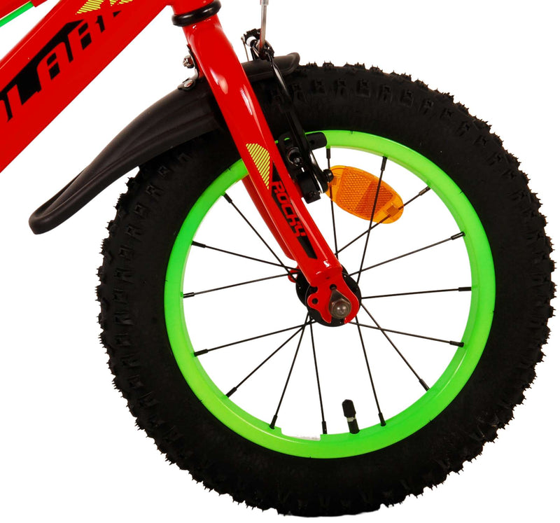 Afbeelding laden in galerijviewer, Volare rocky kinderfiets - jongens - 14 inch - rood - twee handremmen
