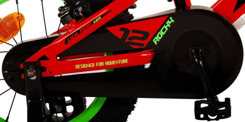 Afbeelding laden in galerijviewer, Volare rocky kinderfiets - jongens - 14 inch - rood - twee handremmen
