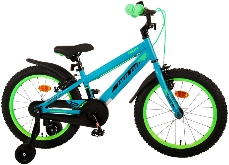 Load image into Gallery viewer, Volare Rocky Kinderfiets Jongens 18 inch Groen Twee handremmen
