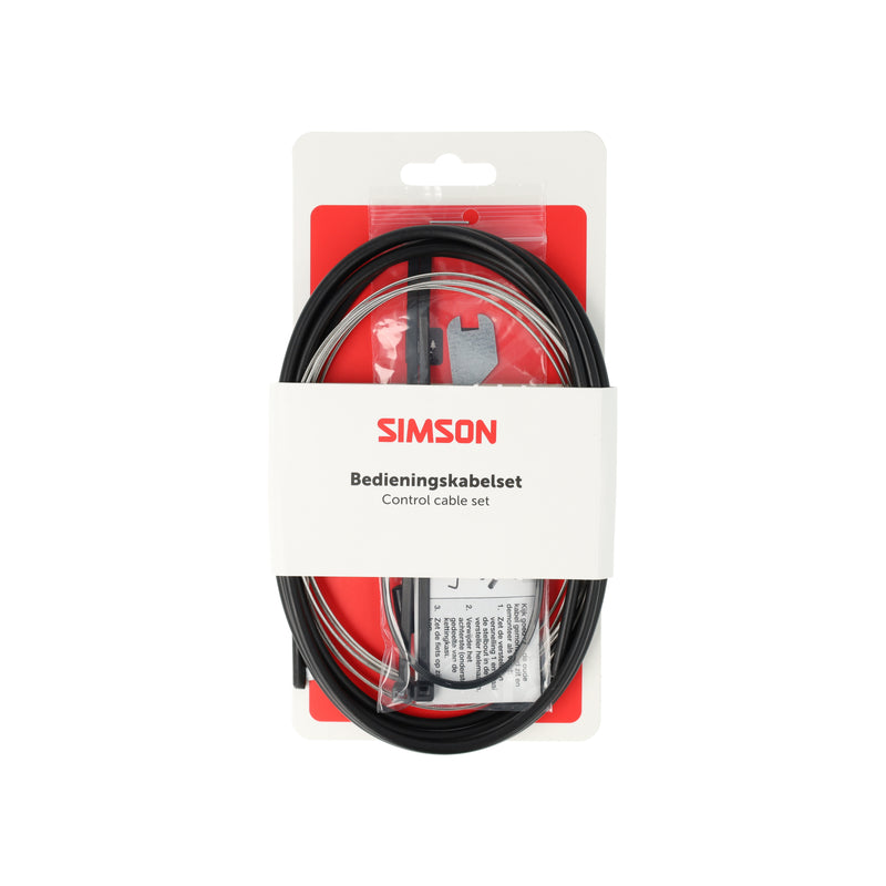 Afbeelding laden in galerijviewer, Simson versnellingskabelset nexus 4 7 8 rvs - zwart
