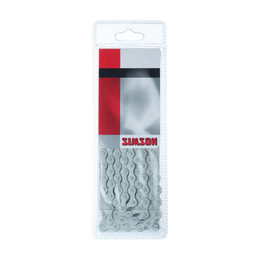 Simson Ketting Normaal Anti-roest - Fietsketting 1 2x1 8 - 112 schakels - Grijs