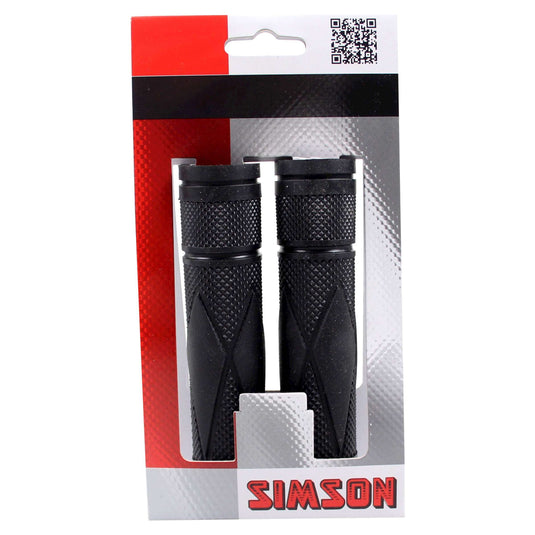 Simson Handvatten Comfort zwart - Optimaal comfort, goede grip, geschikt voor alle fietsen (92mm)
