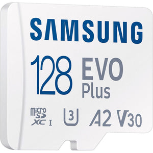 Microsd-kaart samsung evo plus 128 gb wit