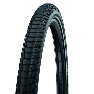 Schwalbe marathon plus tour - wired - addix green - smartguard - 700x35c - black + reflex