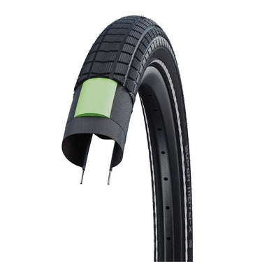 Schwalbe super moto-x - wired - addix - dd - greenguard - 26x2.40 - black + reflex