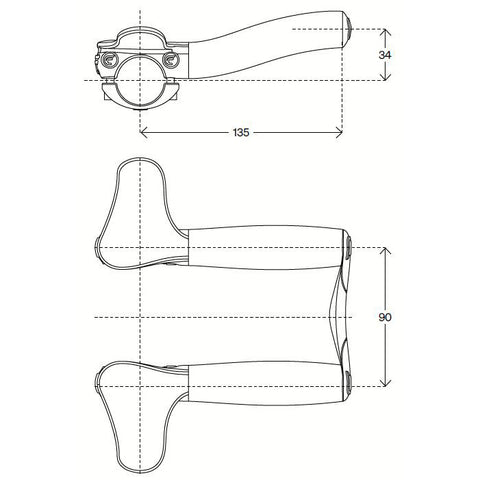 DEDA Opzetstuur Carbon Blast