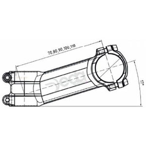 Deda a-head nok zero 110mm bob alu 73-17gr. 31.7mm oem