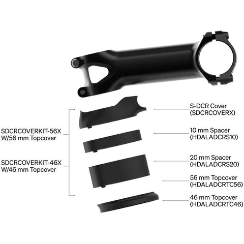 Dedacciai balhoofdstel s-dcr 46mm voor zero2 en zero1