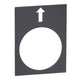 Harmony etiket zwart zwarte pijl links | 10 stuks