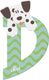 Sevi letter d dalmatian: 10 cm (83004)