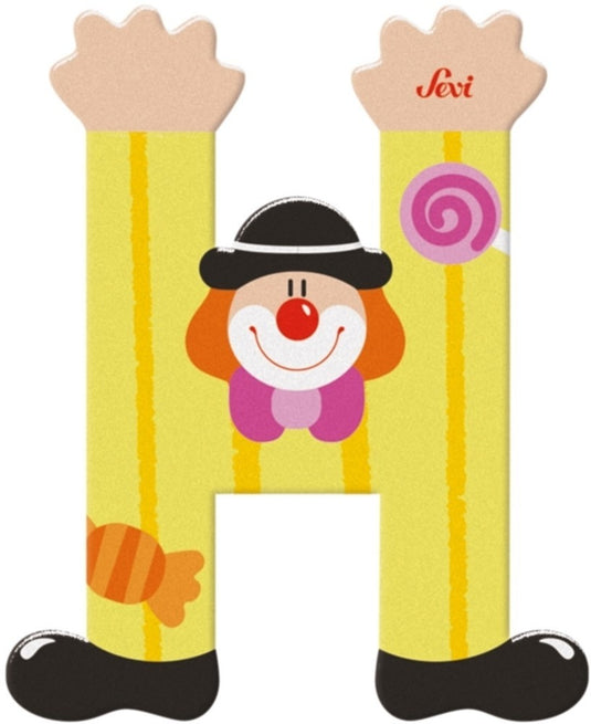 Sevi letter clown h: 10 cm (81744)