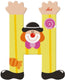 Sevi letter clown h: 10 cm (81744)