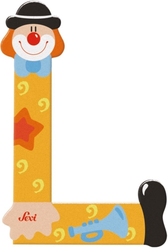Sevi letter clown l: 10 cm (81748)