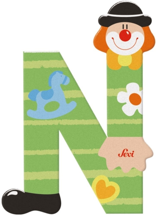 Sevi letter clown n: 10 cm (81750)