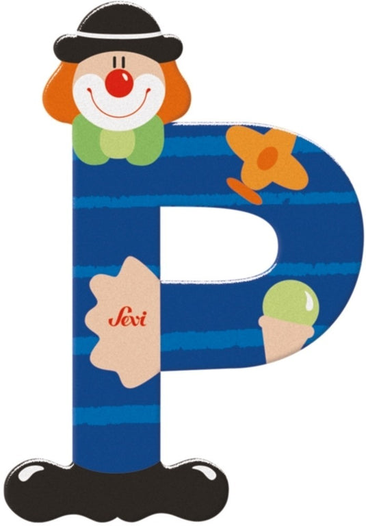 Sevi letter clown p: 10 cm (81752)