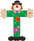 Sevi letter clown t: 10 cm (81756)