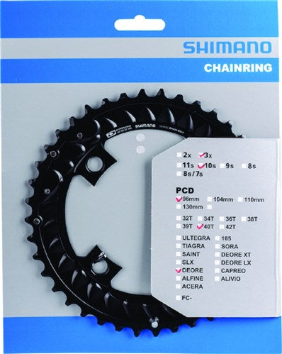 Shimano blad 40t 10v deore 96 64 fc-m6000 y1wc98020