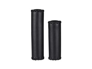 Simson Lederen Handvatten - Zwart, Authentieke Look, Optimaal Comfort, Geschikt voor Grip Shift Versnelling